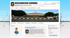 Desktop Screenshot of kec-kemiri.purworejokab.go.id
